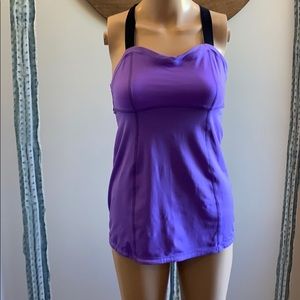 Lululemon Crossback tank top w/ adjustable straps